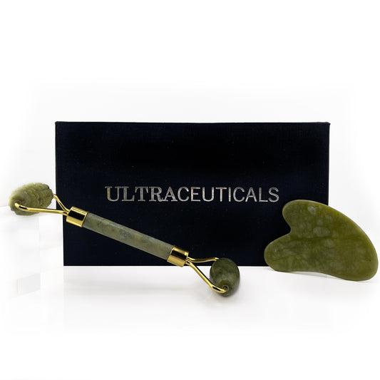 Ultraceuticals Jade Facial Roller and Gua Sha Set